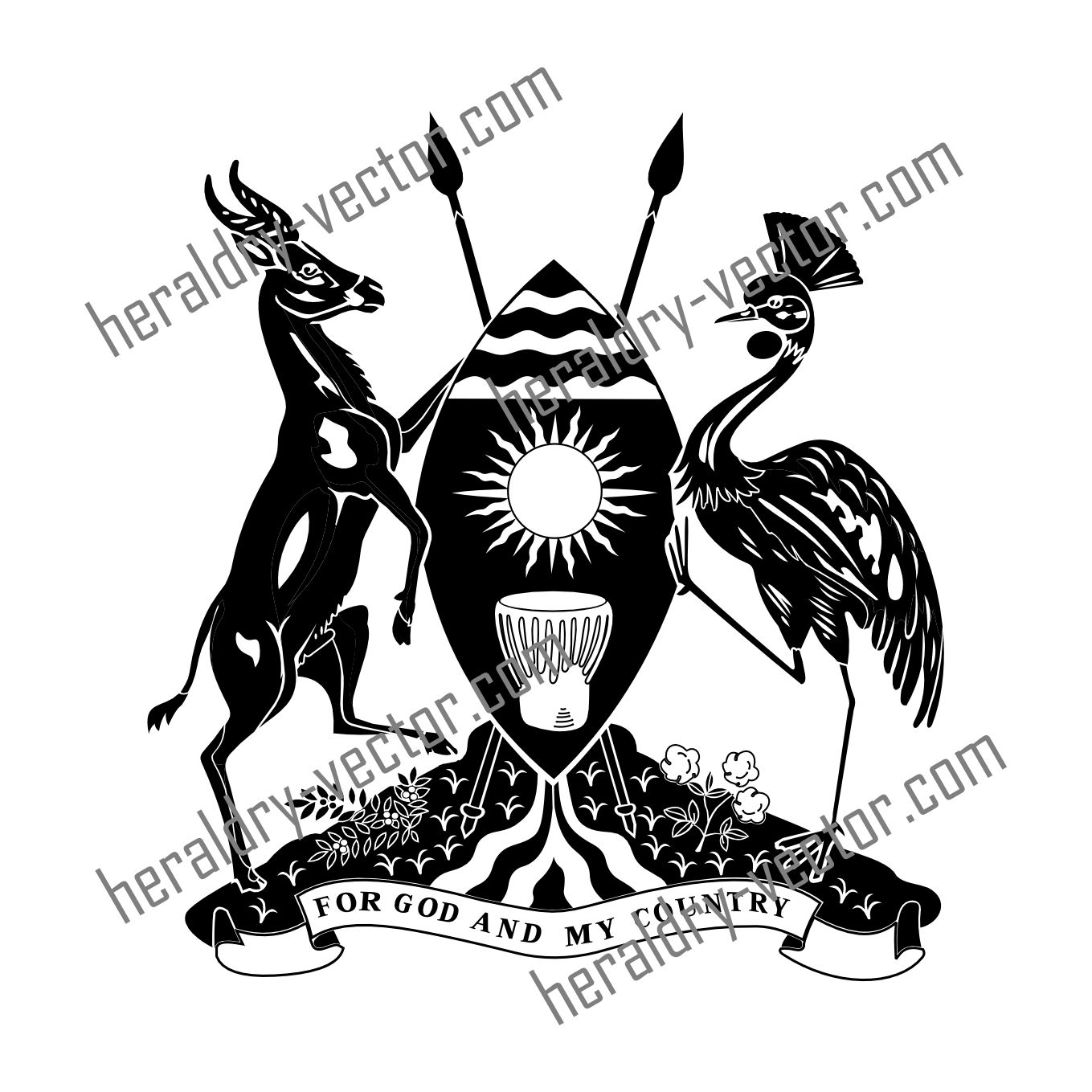 Uganda light Back Coat Of Arms Vector Image Coat Of Arms uganda-light-back-coat-of-arms-vector-image-coat-of-arms